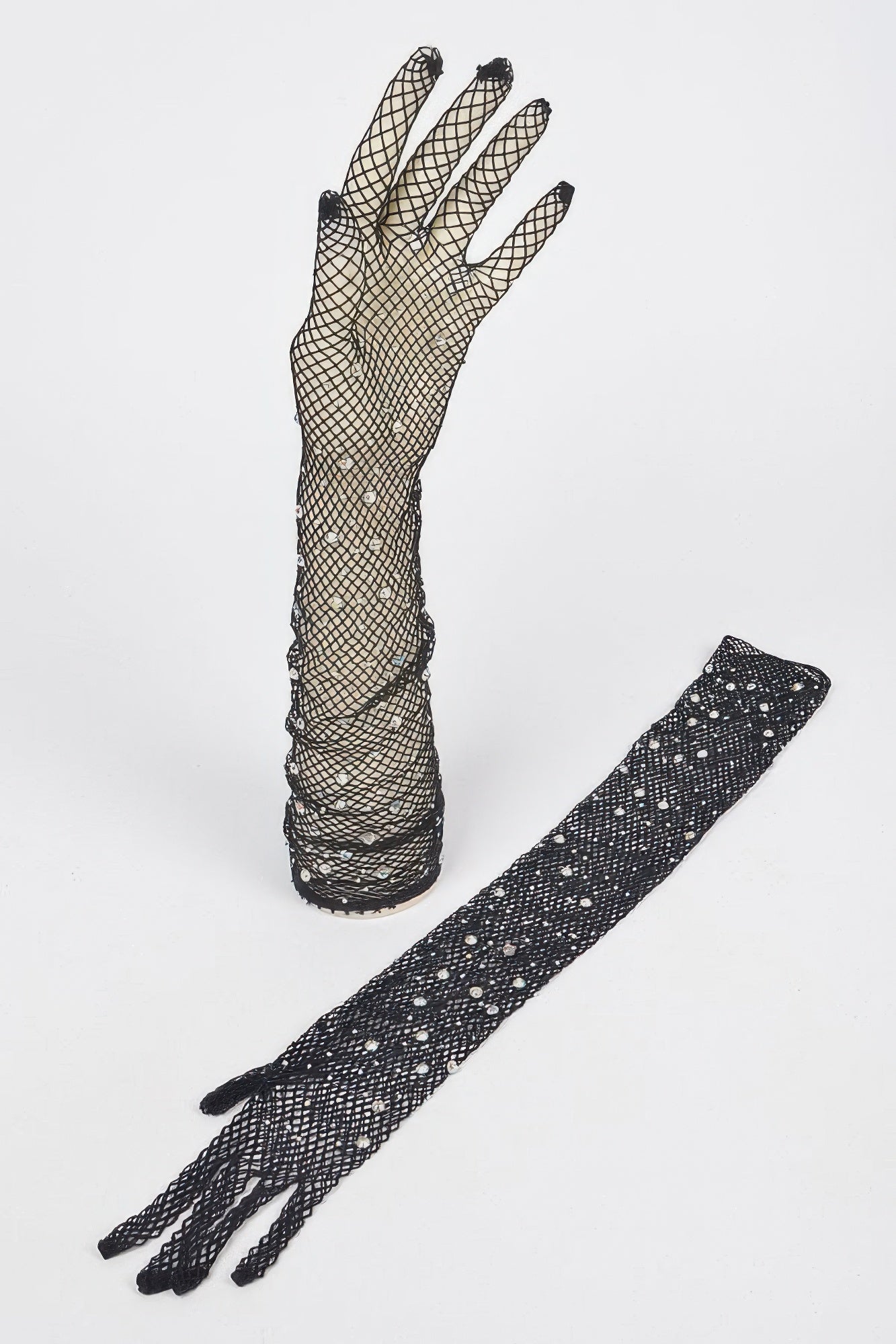 Rhinestone Mesh Long Gloves – New Arrival Now Live