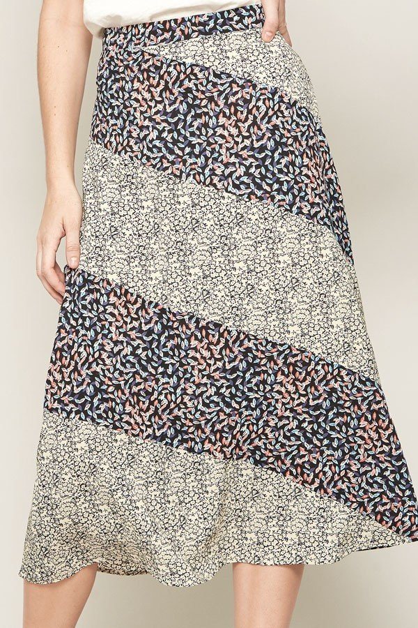 A Floral-print Woven Midi Skirt-Product Type | Naughty Smile Fashion