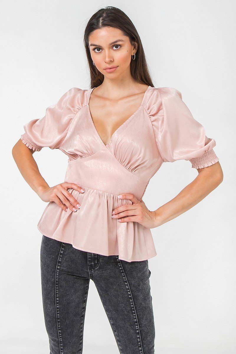 A Solid Sateen Top-Product Type | Naughty Smile Fashion