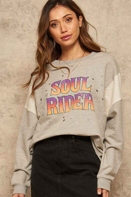 Sale - A French Terry Knit Graphic Sweatshirt – On Sale Now