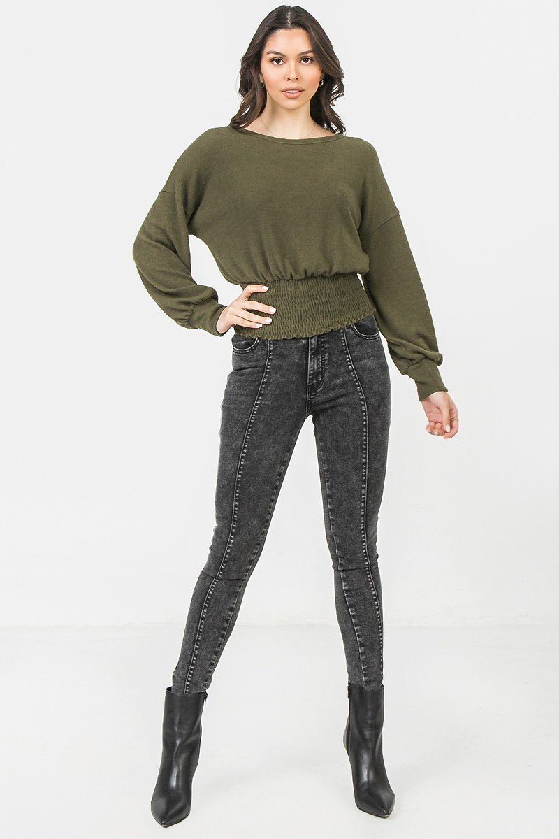A Knit Top Featuring Wide Neckline-Product Type | Naughty Smile Fashion