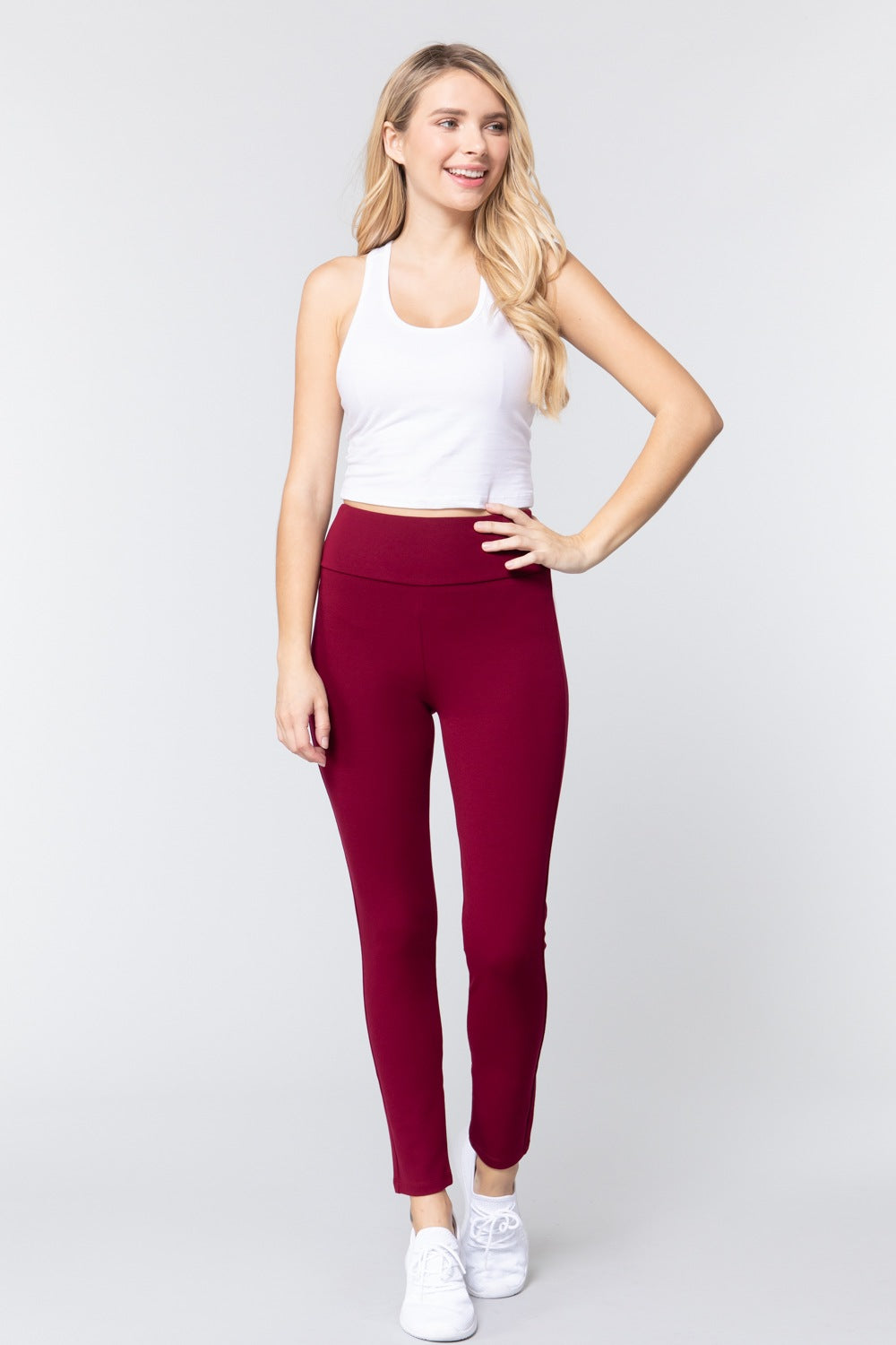 Waist Band Long Ponte Pants-Product Type | Naughty Smile Fashion