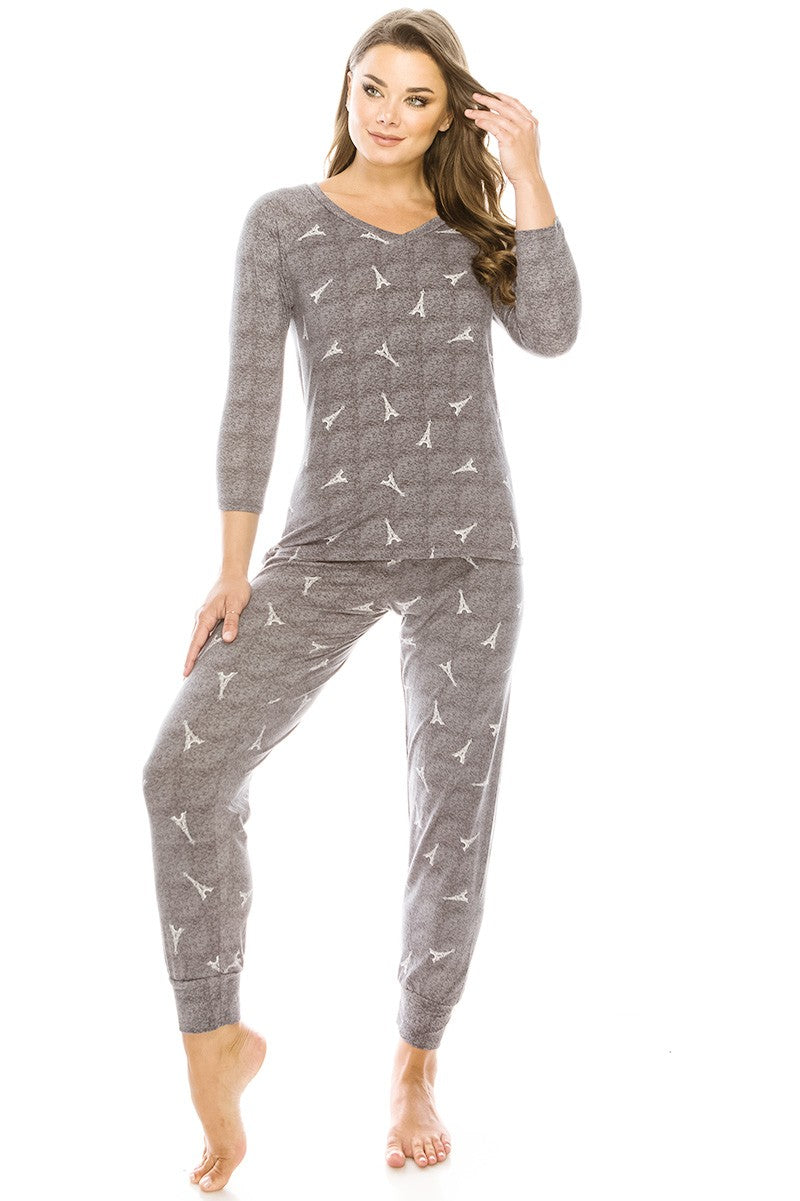 Solid And Animal Print Mixed Knit Turtleneck Top With Long Sleeves-Product Type | Naughty Smile Fashion