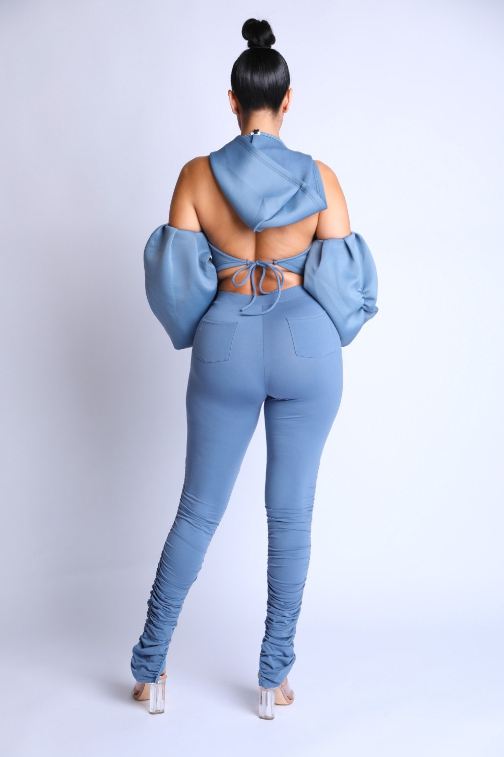 Puff Sleeve Hoodie Set-Product Type | Naughty Smile Fashion
