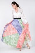Color Block Pleated Maxi Skirt-Product Type | Naughty Smile Fashion