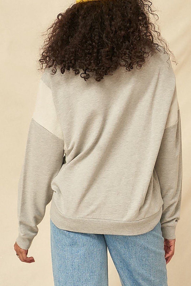 A French Terry Knit Graphic Sweatshirt-Product Type | Naughty Smile Fashion