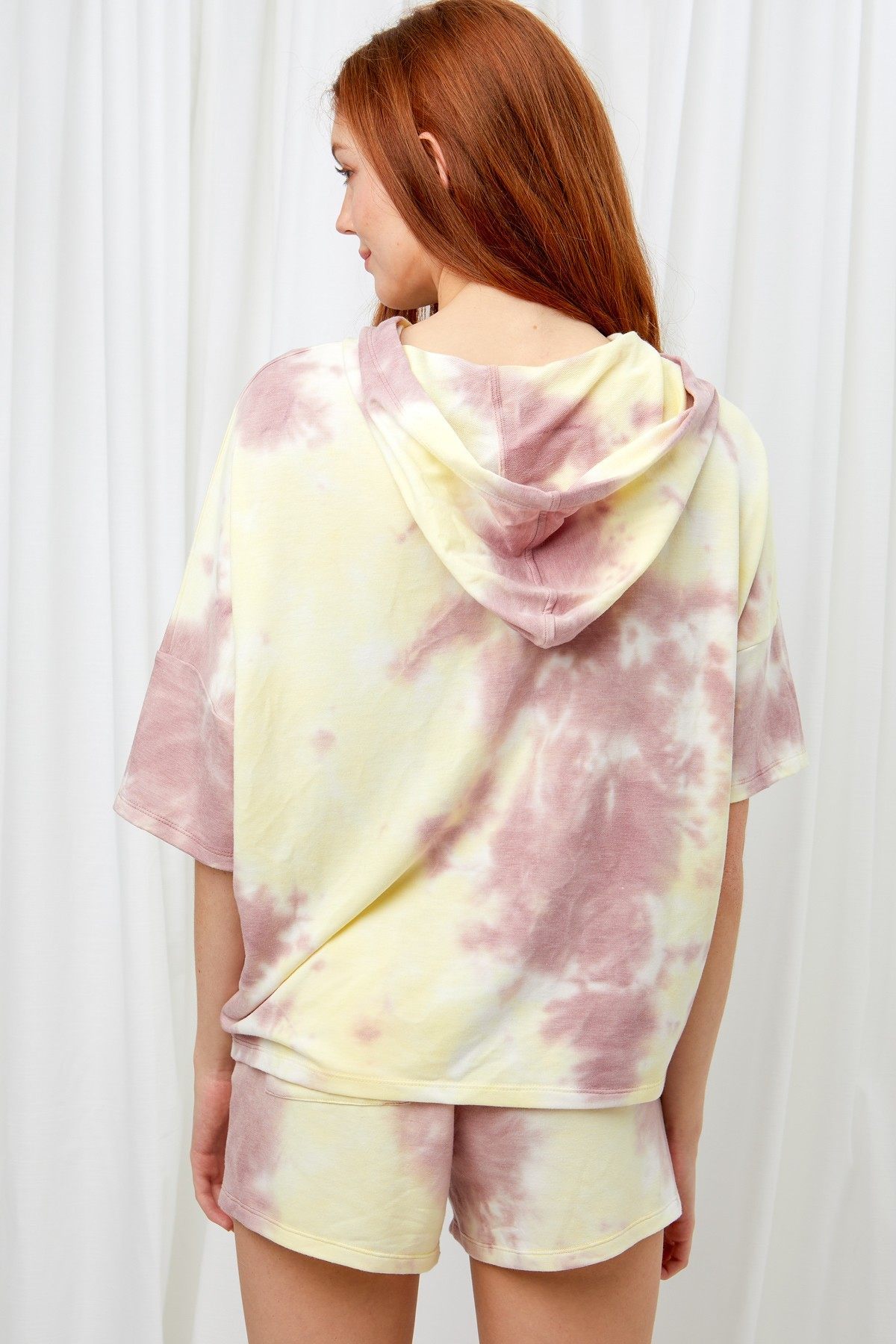 Knit Tie Dye Hoodie-Product Type | Naughty Smile Fashion