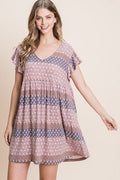 Cute And Flirty Floral Printed Babydoll Mini Dress-Product Type | Naughty Smile Fashion