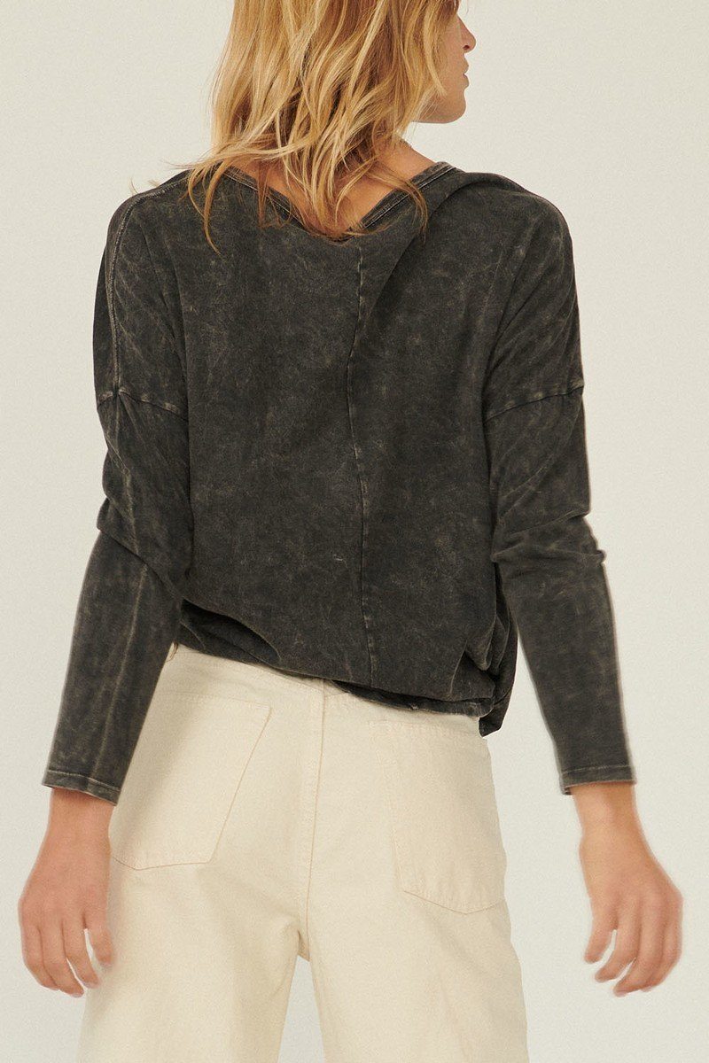 A Mineral Washed Knit Top-Product Type | Naughty Smile Fashion
