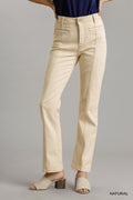 Panel Straight Cut Denim Jeans With Pockets-Product Type | Naughty Smile Fashion