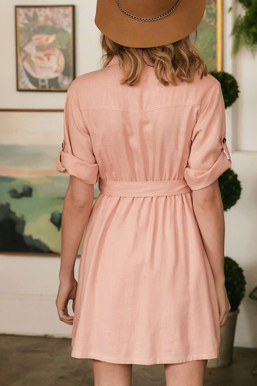 Drop Shoulder With Saist Tie Belted Dress-Product Type | Naughty Smile Fashion