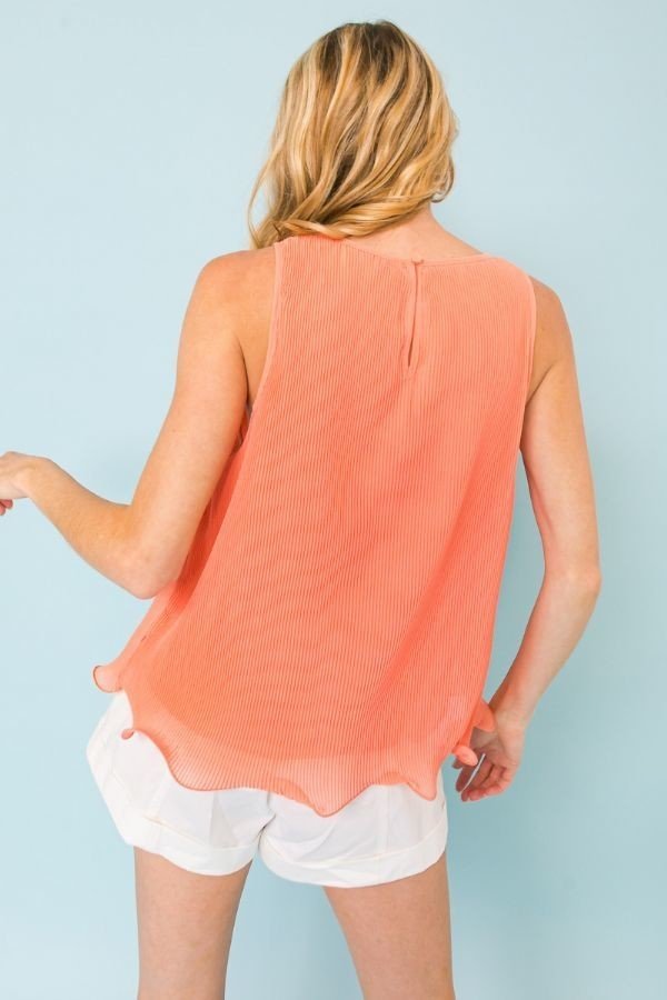 A Baby Pleated Sleeveless Top-Product Type | Naughty Smile Fashion