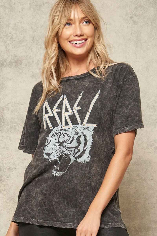 Sale - A Mineral Washed Graphic T-shirt – On Sale Now