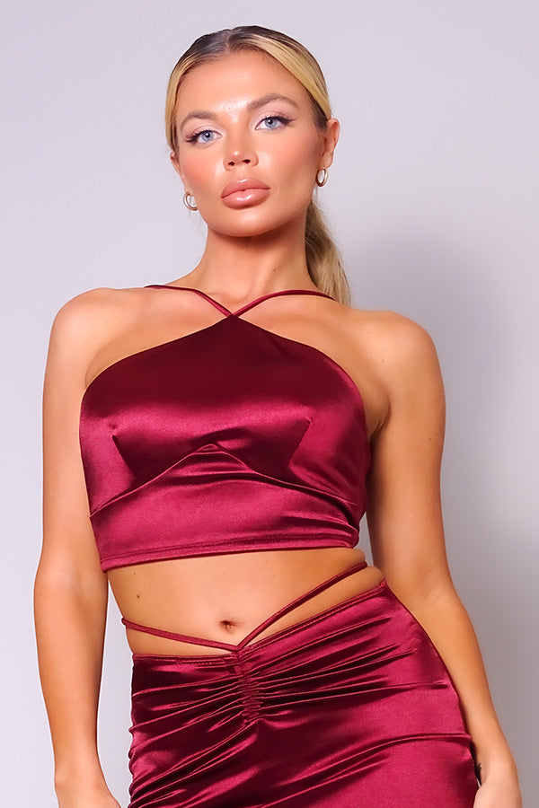 Sexy Halter Front Crop Top-Product Type | Naughty Smile Fashion