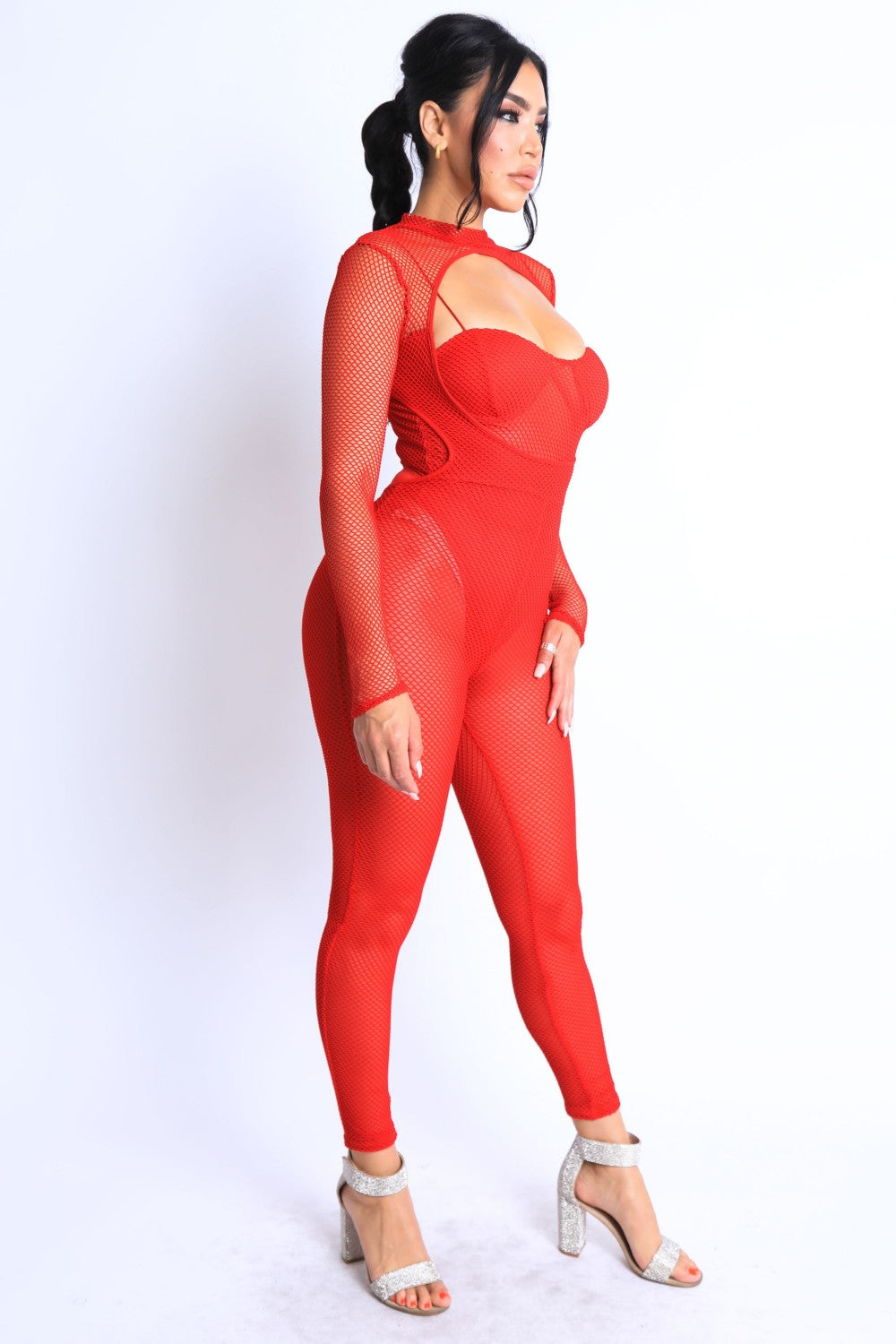 Mesh Crop Jumpsuit Set-Product Type | Naughty Smile Fashion