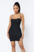 Spaghetti Strap Mesh Mini Dress-Product Type | Naughty Smile Fashion