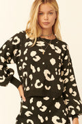 A Leopard Print Pullover Sweater-Product Type | Naughty Smile Fashion