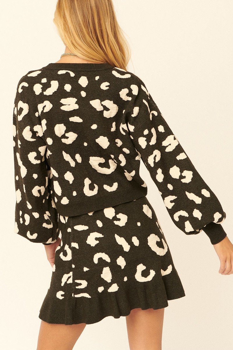 A Leopard Print Pullover Sweater-Product Type | Naughty Smile Fashion