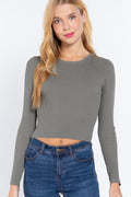 Long Slv Open Back Sweater Top-Product Type | Naughty Smile Fashion