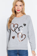 Sequins French Terry Pullover Top-Product Type | Naughty Smile Fashion