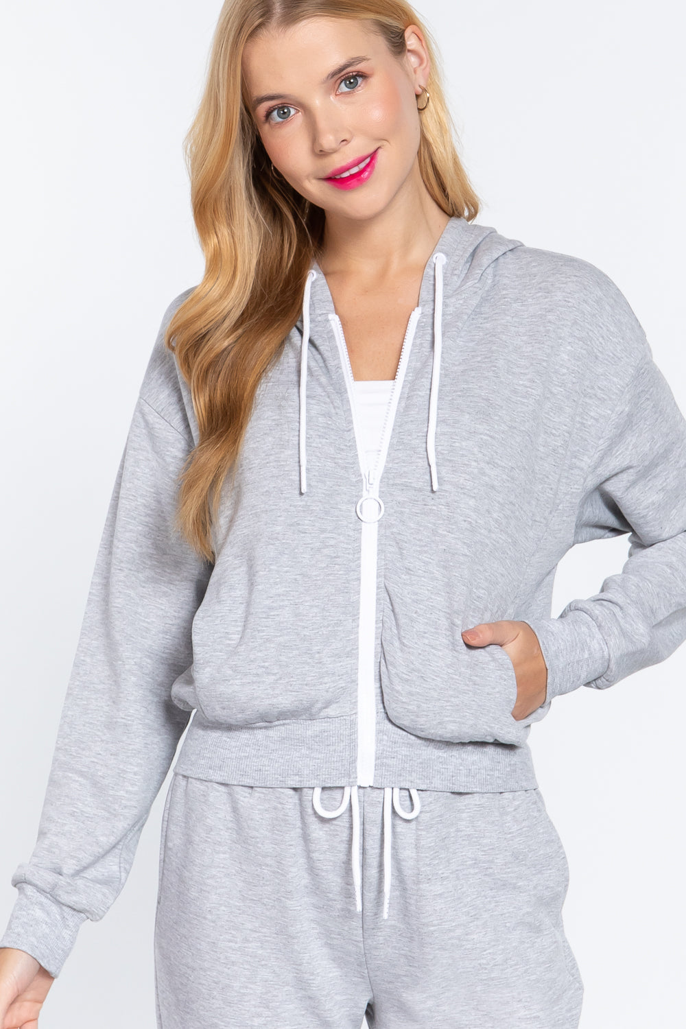 Fleece French Terry Jacket-Product Type | Naughty Smile Fashion