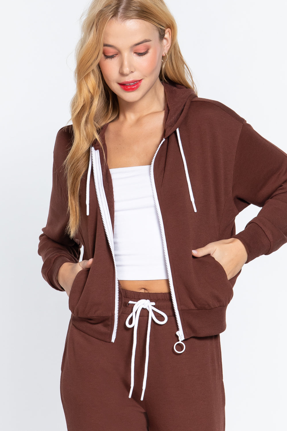 Fleece French Terry Jacket-Product Type | Naughty Smile Fashion