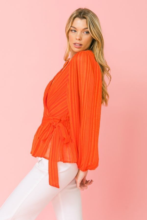 Surplice Neckline Woven Top-Product Type | Naughty Smile Fashion