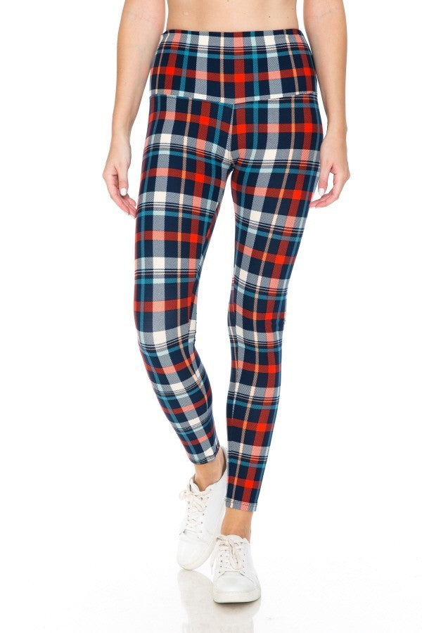 5-inch Long Yoga Style Banded Lined Tie Dye Printed Knit Legging With High Waist.-Product Type | Naughty Smile Fashion