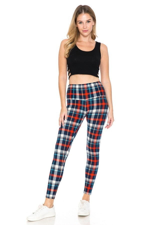 5-inch Long Yoga Style Banded Lined Tie Dye Printed Knit Legging With High Waist.-Product Type | Naughty Smile Fashion