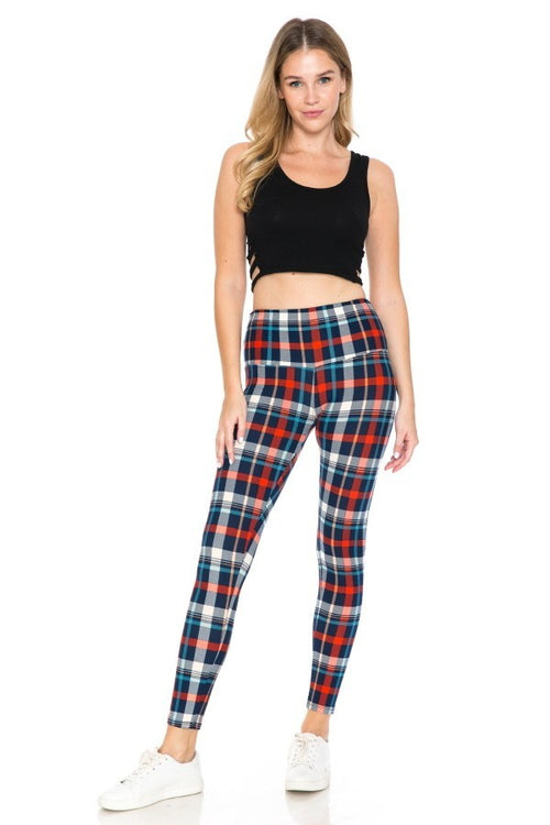 5-inch Long Yoga Style Banded Lined Tie Dye Printed Knit Legging With High Waist.-Product Type | Naughty Smile Fashion