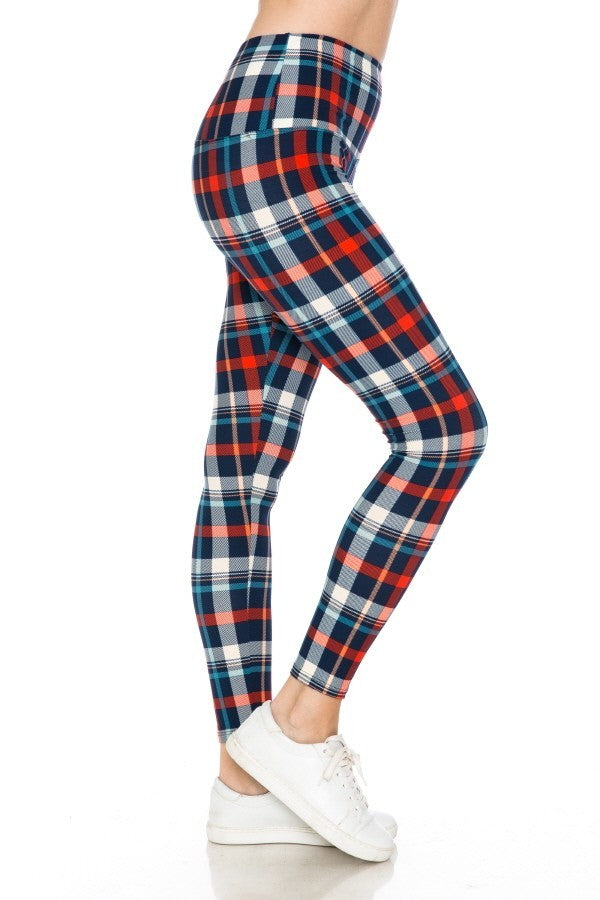5-inch Long Yoga Style Banded Lined Tie Dye Printed Knit Legging With High Waist.-Product Type | Naughty Smile Fashion