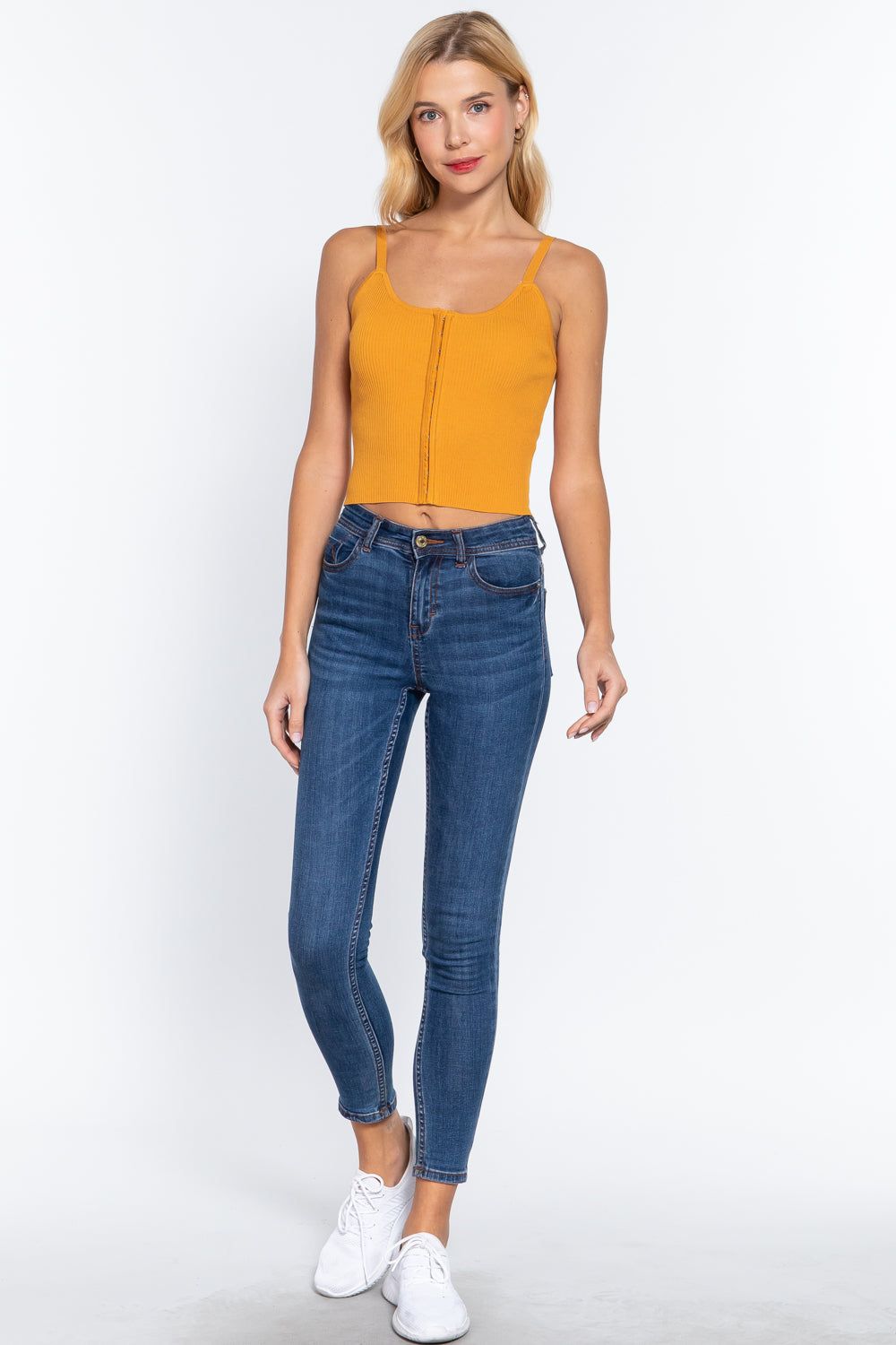 Front Closure With Hooks Sweater Cami Top-Product Type | Naughty Smile Fashion