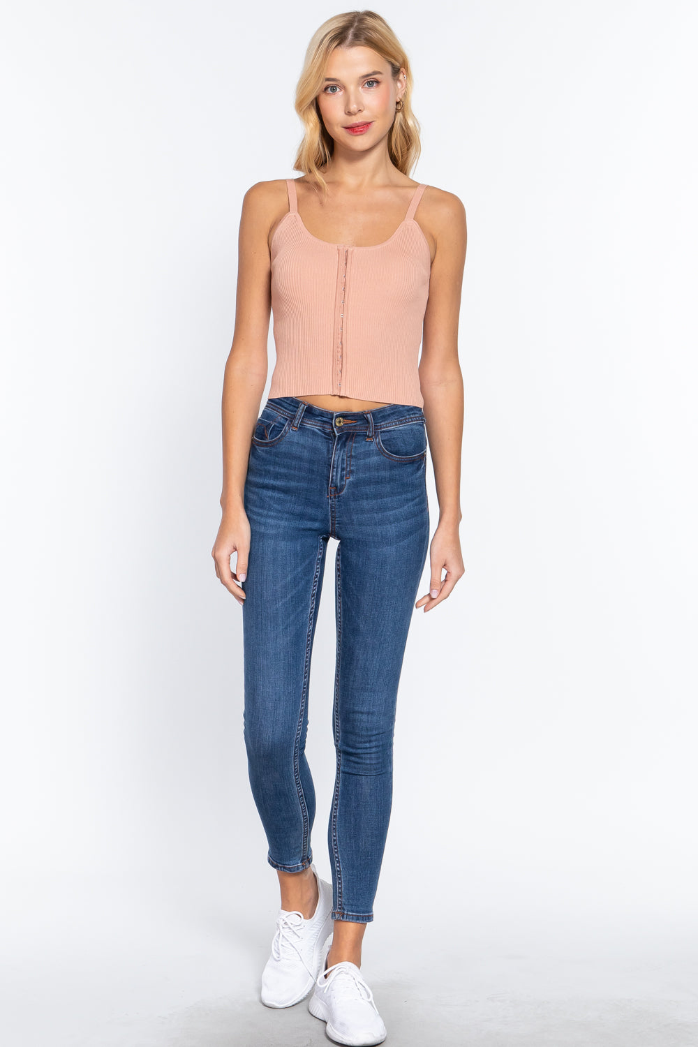 Front Closure With Hooks Sweater Cami Top-Product Type | Naughty Smile Fashion