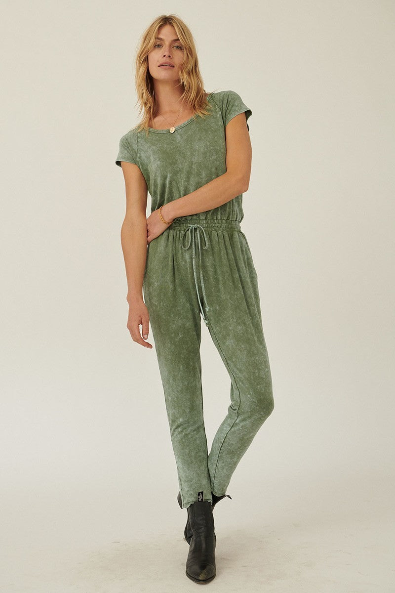 Mineral Washed Finish Knit Jumpsuit-Product Type | Naughty Smile Fashion