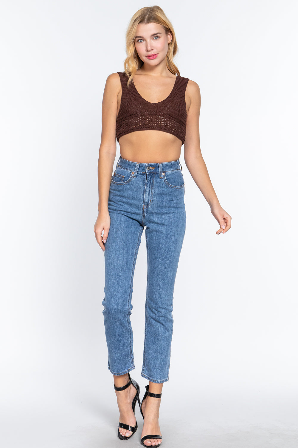 Textured Crop Sweater Tank Top-Product Type | Naughty Smile Fashion