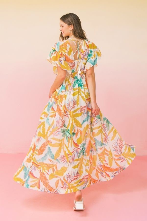 A Printed Woven Maxi Cover Up-Product Type | Naughty Smile Fashion
