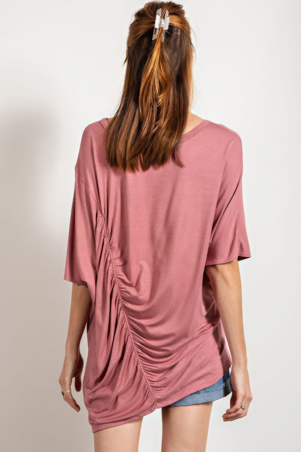 Loose Fit And Ruched Detailing Top-Product Type | Naughty Smile Fashion