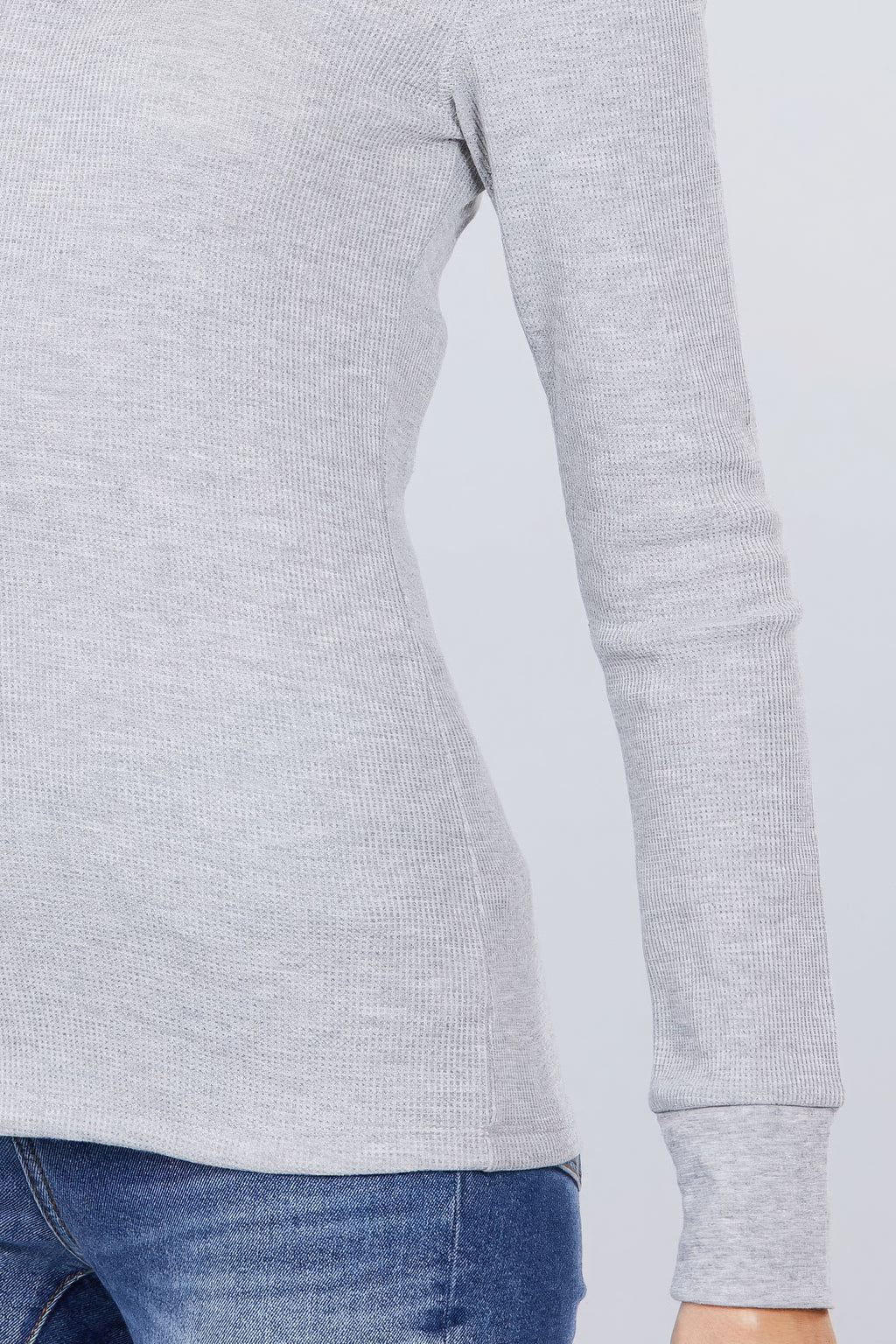 Long Slv V-neck Thermal Top-Product Type | Naughty Smile Fashion