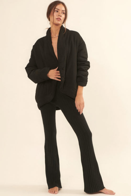 A Solid Woven Jacket-Product Type | Naughty Smile Fashion