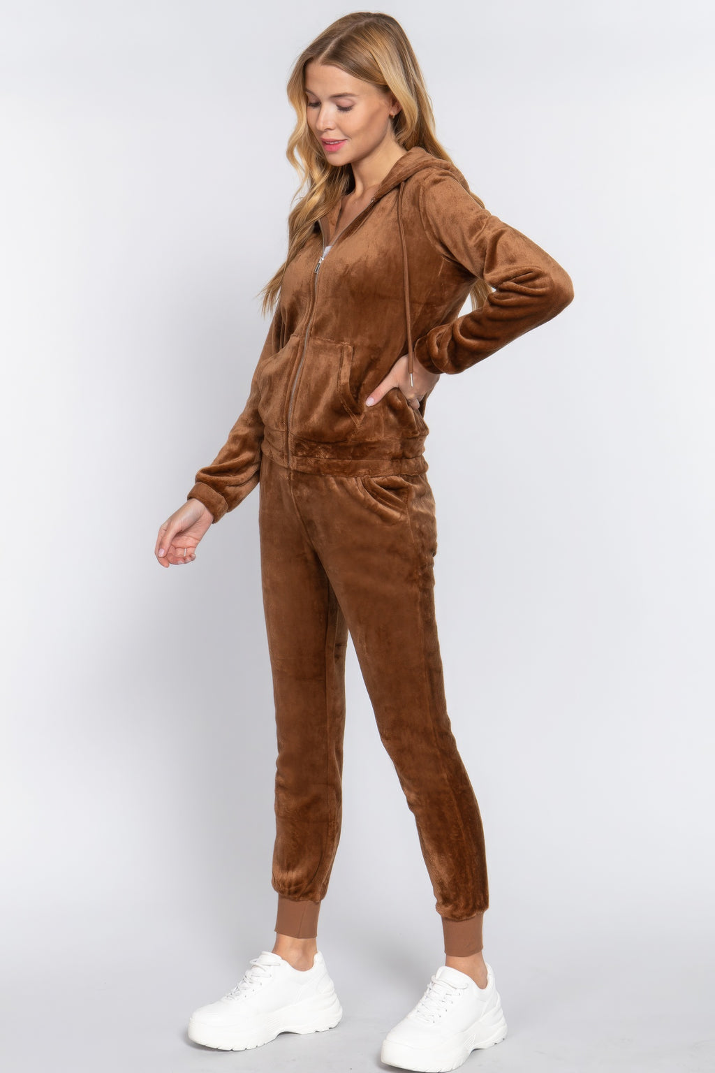 Faux Fur Jacket & Jogger Pants Set-Product Type | Naughty Smile Fashion
