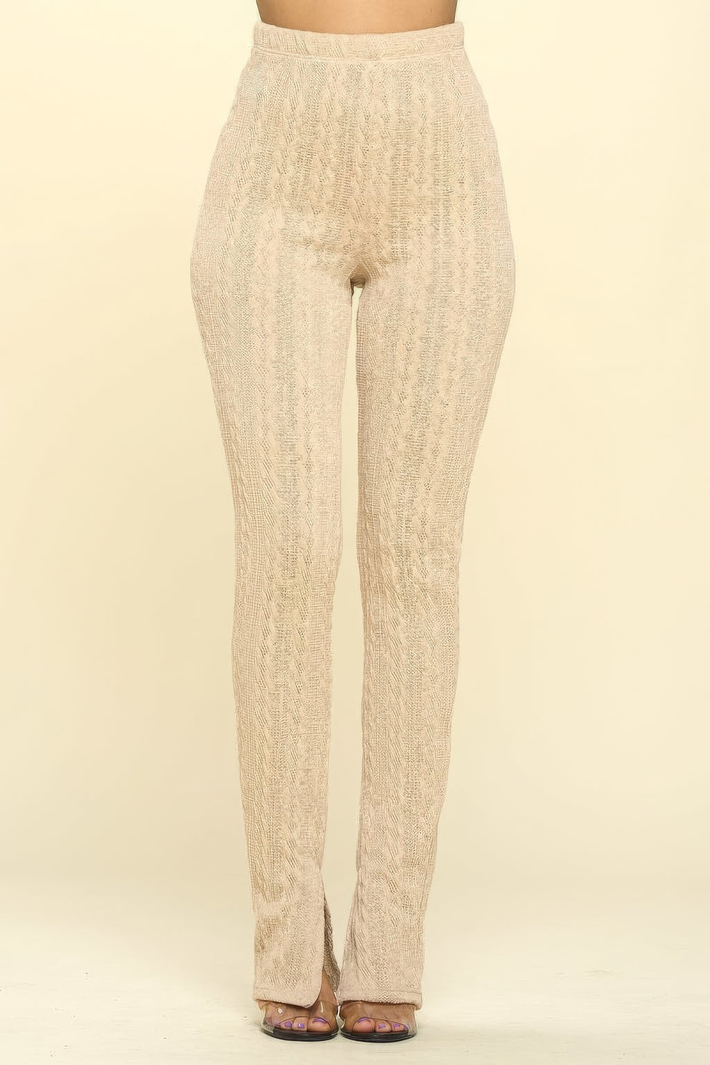 Knit High Rise Leggings-Product Type | Naughty Smile Fashion