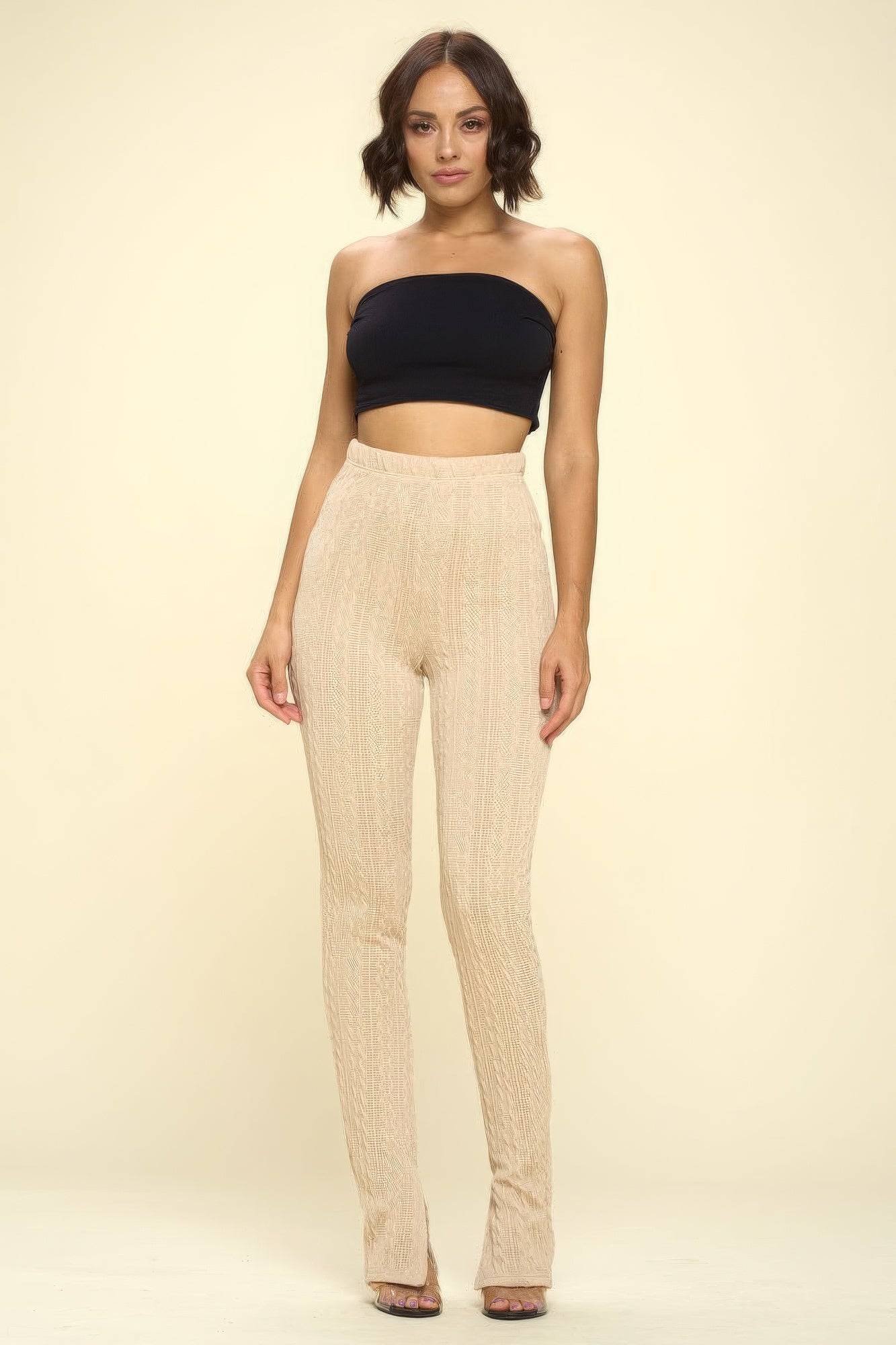 Knit High Rise Leggings-Product Type | Naughty Smile Fashion