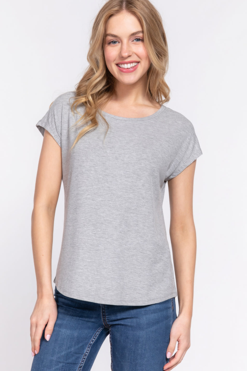 Short Dolman Slv Rib Knit Top-Product Type | Naughty Smile Fashion