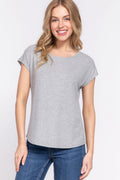 Short Dolman Slv Rib Knit Top-Product Type | Naughty Smile Fashion