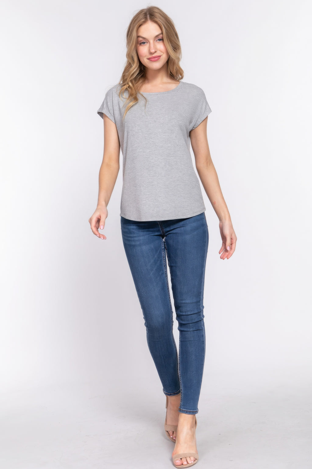 Short Dolman Slv Rib Knit Top-Product Type | Naughty Smile Fashion
