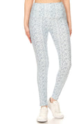 5-inch Long Yoga Style Banded Lined Multi Printed Knit Legging With High Waist-Product Type | Naughty Smile Fashion
