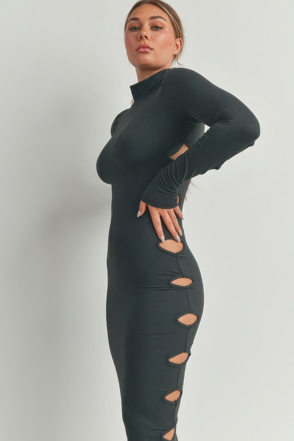 Cutout Detail Maxi Dress-Product Type | Naughty Smile Fashion