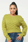 Checker Sweater Top-Product Type | Naughty Smile Fashion