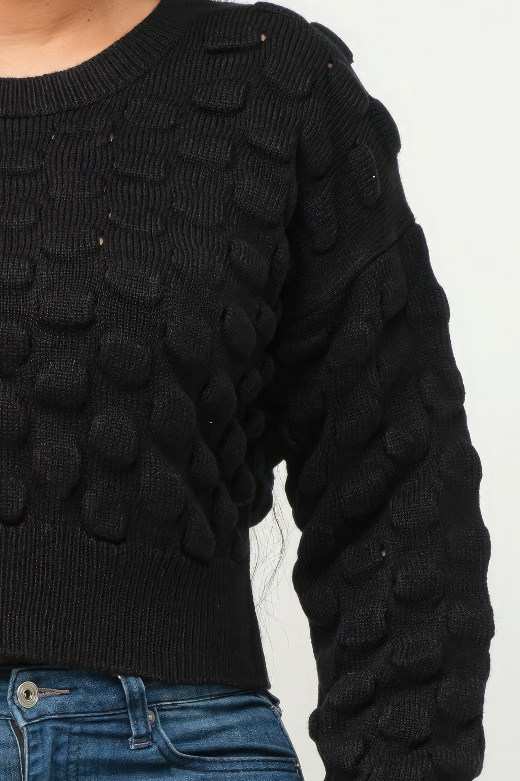 Checker Sweater Top-Product Type | Naughty Smile Fashion