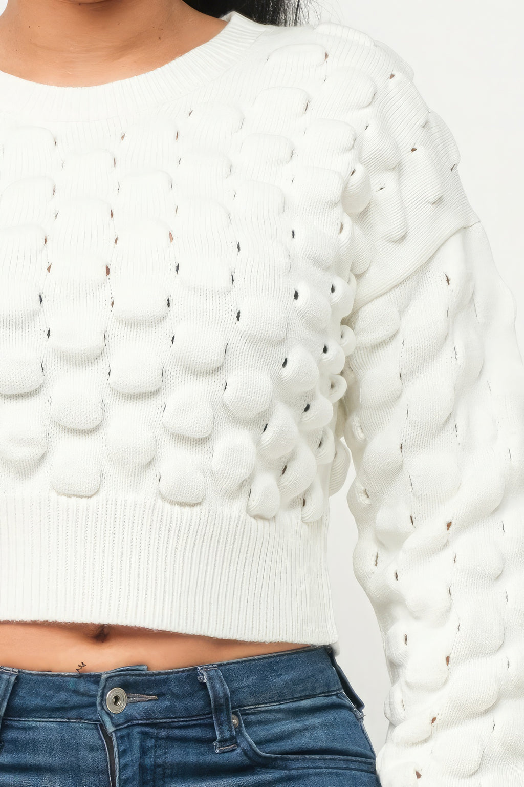 Checker Sweater Top-Product Type | Naughty Smile Fashion